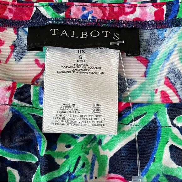 Talbots Seahorse Flounce Sleeve Cover-Up/Multicolor 29714 - Picture 12 of 14